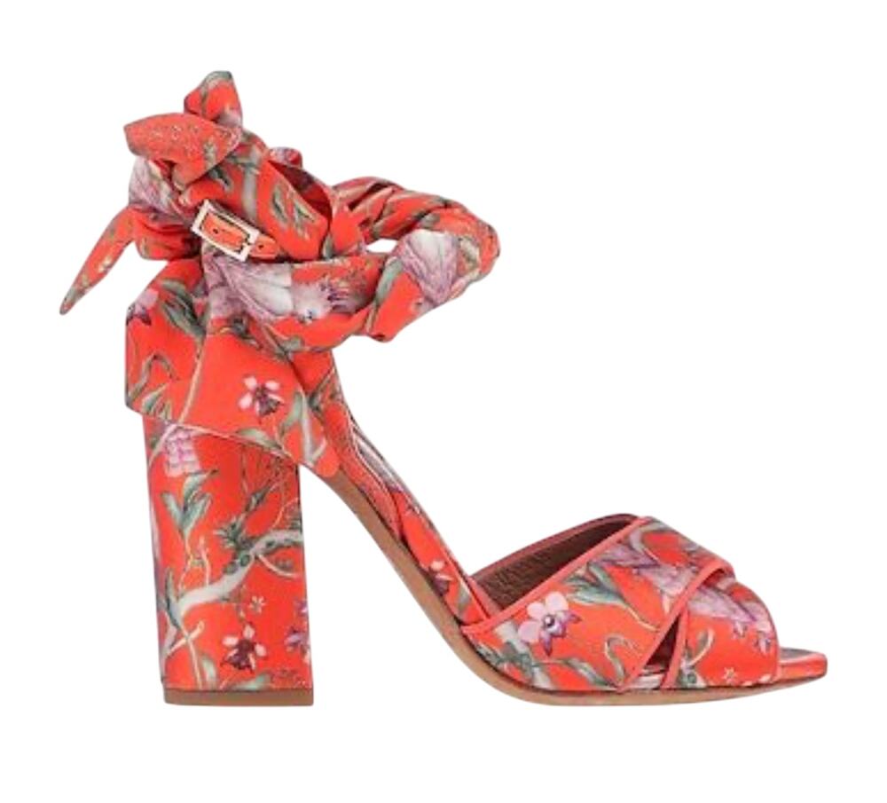TABITHA SIMMONS X Johanna Ortiz Women's 37.5/US 7 Wrap Tie Heel Sandals Italy